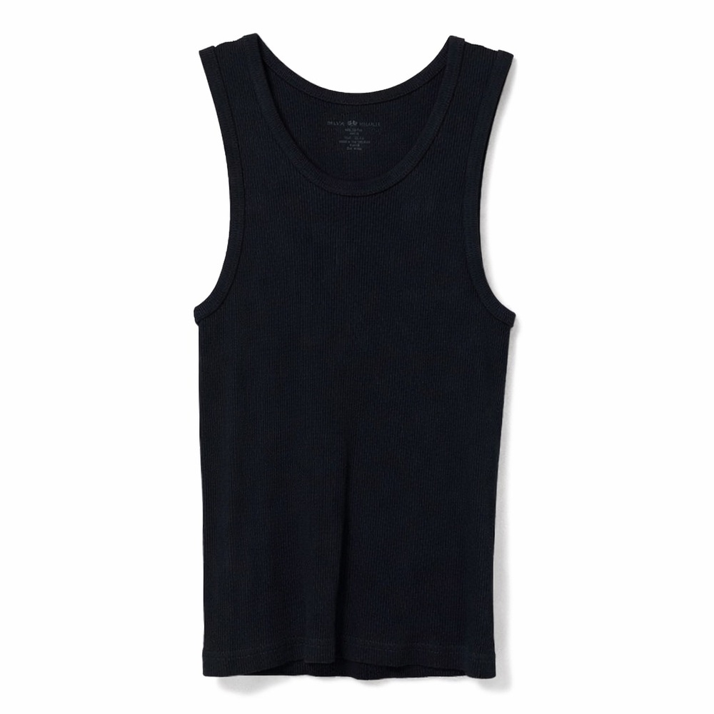 Brandy Melville Classic Black Ribbed Tank